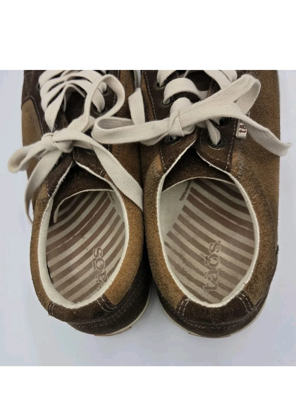 Taos Retro Star Shoes Womens Size 8 Brown Suede Walking Sneakers RES-12844A